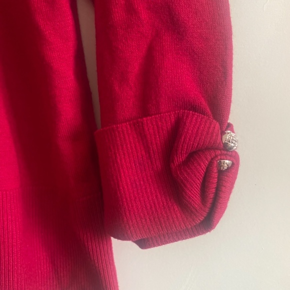 White House Black Market Red Sweater - Picture 5 of 7